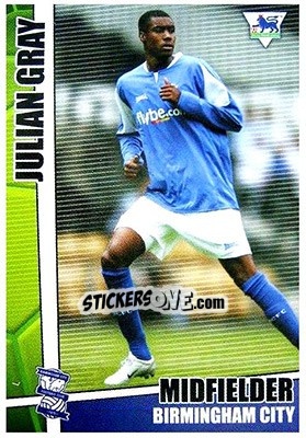 Sticker Julian Gray - Premier Stars 2005-2006 n. 33 - Merlin