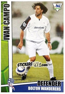 Sticker Ivan Campo - Premier Stars 2005-2006 n. 52 - Merlin