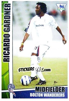 Cromo Ricardo Gardner - Premier Stars 2005-2006 n. 57 - Merlin
