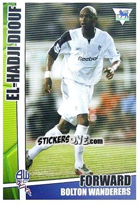 Sticker El-Hadji Diouf - Premier Stars 2005-2006 n. 58 - Merlin