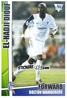 Sticker El-Hadji Diouf - Premier Stars 2005-2006 - Merlin