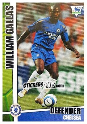 Sticker William Gallas - Premier Stars 2005-2006 n. 72 - Merlin