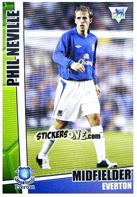 Sticker Phil Neville - Premier Stars 2005-2006 n. 87 - Merlin
