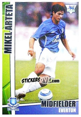 Sticker Mikel Arteta - Premier Stars 2005-2006 n. 89 - Merlin