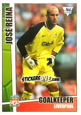 Sticker Pepe Reina - Premier Stars 2005-2006 n. 104 - Merlin