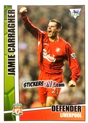 Sticker Jamie Carragher - Premier Stars 2005-2006 n. 106 - Merlin