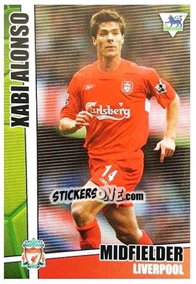 Sticker Xabi Alonso - Premier Stars 2005-2006 n. 111 - Merlin
