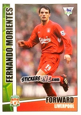 Sticker Fernando Morientes - Premier Stars 2005-2006 n. 113 - Merlin