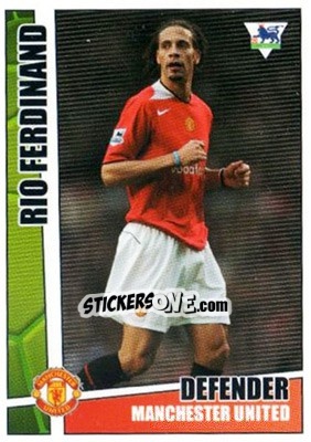 Sticker Rio Ferdinand - Premier Stars 2005-2006 n. 128 - Merlin