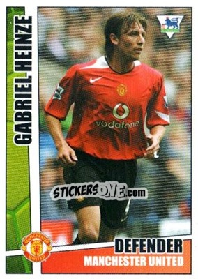 Sticker Gabriel Heinze - Premier Stars 2005-2006 n. 129 - Merlin