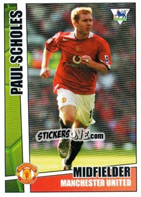 Sticker Paul Scholes - Premier Stars 2005-2006 n. 132 - Merlin