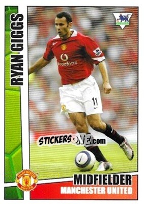 Sticker Ryan Giggs - Premier Stars 2005-2006 n. 134 - Merlin