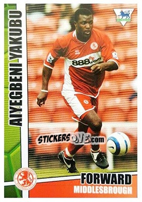 Figurina Aiyegbeni Yakubu - Premier Stars 2005-2006 - Merlin