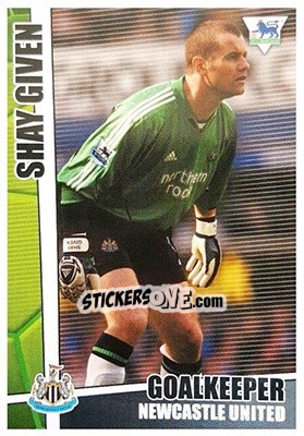 Sticker Shay Given - Premier Stars 2005-2006 n. 148 - Merlin