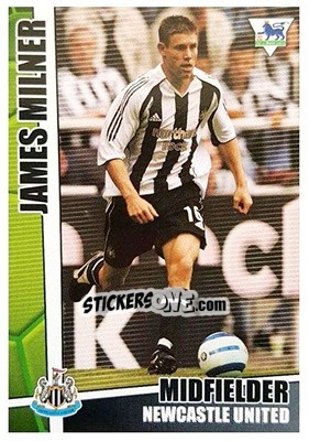 Sticker James Milner - Premier Stars 2005-2006 n. 157 - Merlin
