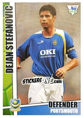 Sticker Dejan Stefanovic - Premier Stars 2005-2006 - Merlin