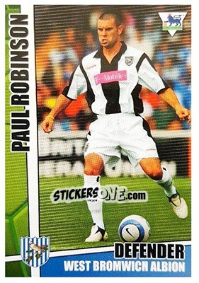 Sticker Paul Robinson - Premier Stars 2005-2006 n. 194 - Merlin