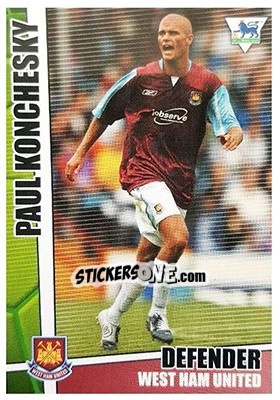 Sticker Paul Konchesky - Premier Stars 2005-2006 n. 207 - Merlin