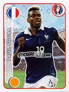 Sticker Paul Pogba - UEFA Euro France 2016 n. 37 - Panini