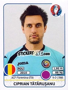 Sticker Ciprian Tatarusanu - UEFA Euro France 2016 - Panini