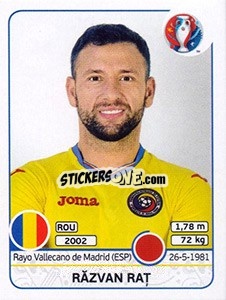Sticker Razvan Rat - UEFA Euro France 2016 - Panini
