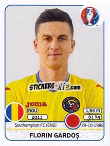 Sticker Florin Gardos - UEFA Euro France 2016 - Panini