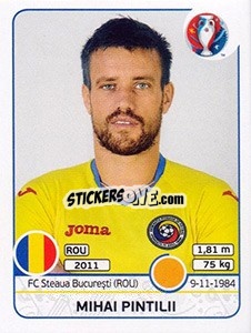 Sticker Mihai Pintilii - UEFA Euro France 2016 - Panini