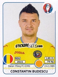 Sticker Constantin Budescu - UEFA Euro France 2016 - Panini