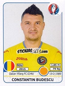 Cromo Constantin Budescu - UEFA Euro France 2016 n. 62 - Panini