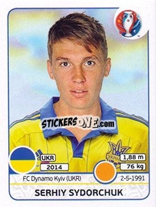 Sticker Serhiy Sydorchuk - UEFA Euro France 2016 n. 286 - Panini