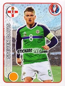 Sticker Steven Davis - UEFA Euro France 2016 n. 319 - Panini