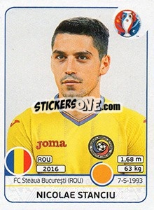 Sticker Nicolae Stanciu - UEFA Euro France 2016 n. 62x - Panini