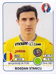 Sticker Bogdan Stancu - UEFA Euro France 2016 n. 65 - Panini