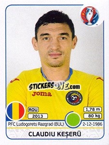 Sticker Claudiu Keserü - UEFA Euro France 2016 n. 67 - Panini