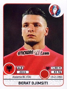 Sticker Berat Djimsiti - UEFA Euro France 2016 - Panini
