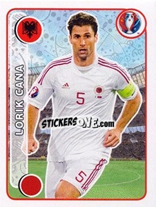 Sticker Lorik Cana - UEFA Euro France 2016 n. 89 - Panini