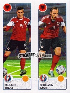 Sticker Taulant Xhaka / Shkëlzen Gashi - UEFA Euro France 2016 - Panini