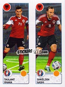 Figurina Taulant Xhaka / Shkëlzen Gashi - UEFA Euro France 2016 - Panini