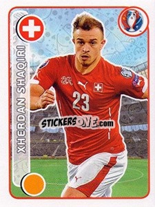 Sticker Xherdan Shaqiri - UEFA Euro France 2016 n. 95 - Panini