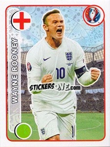Sticker Wayne Rooney - UEFA Euro France 2016 n. 149 - Panini