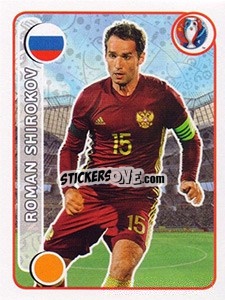 Sticker Roman Shirokov - UEFA Euro France 2016 n. 155 - Panini