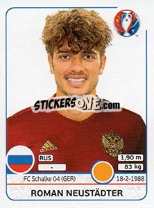 Sticker Roman Neustädter - UEFA Euro France 2016 n. 171x - Panini