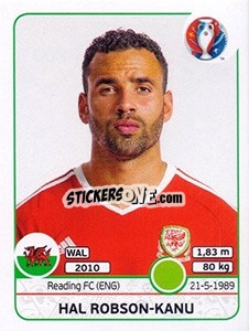 Figurina Hal Robson-Kanu - UEFA Euro France 2016 - Panini