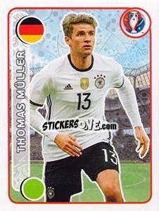 Sticker Thomas Müller - UEFA Euro France 2016 n. 261 - Panini