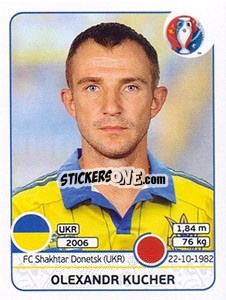 Sticker Olexandr Kucher - UEFA Euro France 2016 - Panini