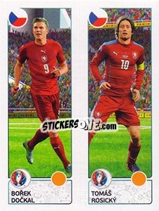 Cromo Borek Dockal / Tomás Rosický - UEFA Euro France 2016 n. 383 - Panini