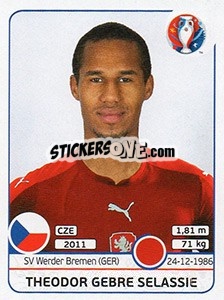 Cromo Theodor Gebre Selassie - UEFA Euro France 2016 - Panini