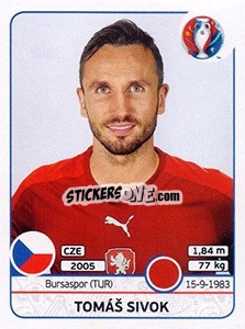 Sticker Tomáš Sivok - UEFA Euro France 2016 - Panini