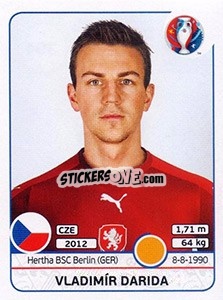 Sticker Vladimír Darida - UEFA Euro France 2016 - Panini