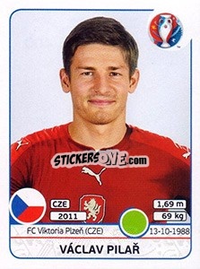 Sticker Václav Pilar - UEFA Euro France 2016 - Panini